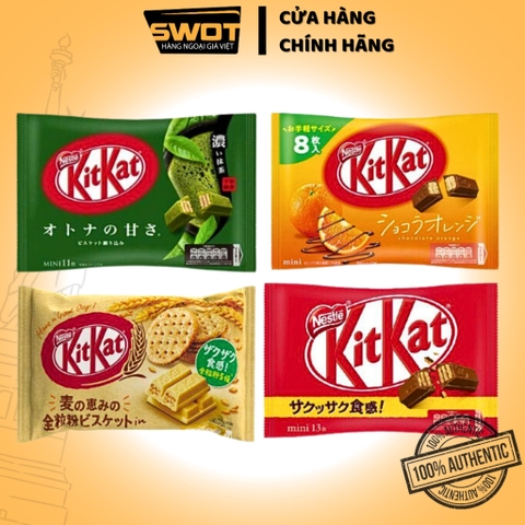 Bánh xốp KITKAT Nhật nhiều vị, Bánh xốp giòn thơm kết giữa socola và nhiều vị đặc biệt siêu ngon