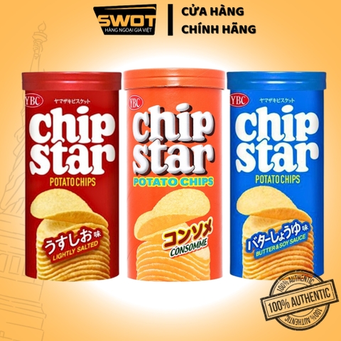 Bánh khoai tây CHIPSTAR Nhật 45g, Bánh khoai tây Nhật giòn tan thơm ngon đặc biệt, ăn vặt siêu ngon - SWOT