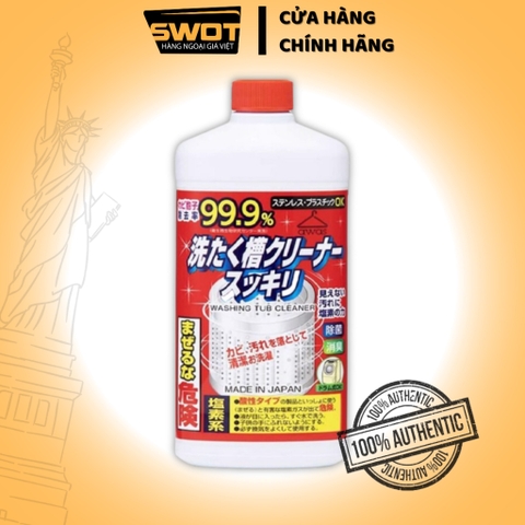 Nước tẩy vệ sinh lồng giặt Awas Washing Tub Cleaner Nhật 550g, Chất vệ sinh máy giặt Nhật Bản cao cấp, tẩy sạch bụi bẩn