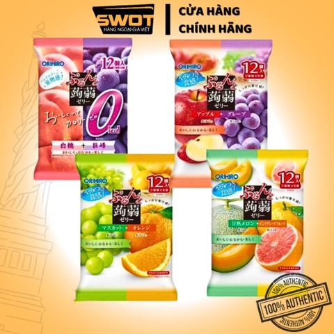 Thạch rau câu Orihiro Nhật Bản nhiều vị, Kẹo rau câu cao cấp, thơm ngon đặc biệt, giàu dinh dưỡng