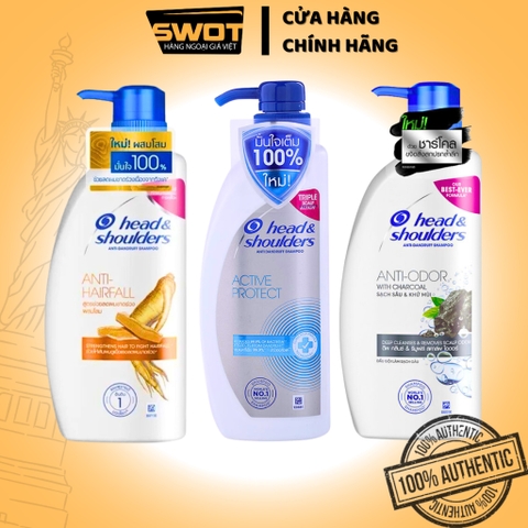Dầu gội Head & Shoulders Thái Lan nhiều mùi, Dầu gội sạch gàu Thái cao cấp, diệt gàu, tóc chắc khỏe