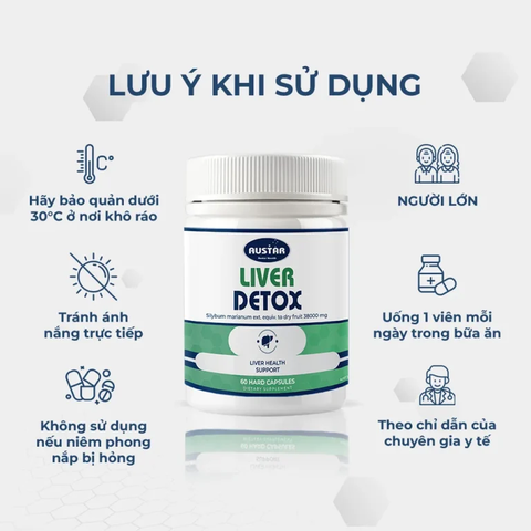 Austar Liver Detox – Viên Uống Giải Độc Gan ( 60 viên)