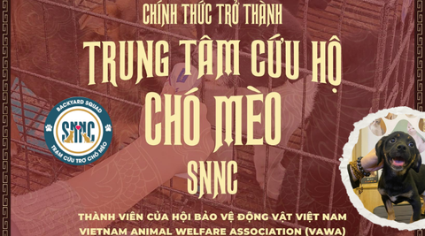 SNNC chính thức trở thành thành viên của Hội Bảo vệ Động vật Việt Nam (VAWA)