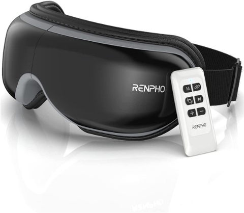 Máy mát xa mắt cảm ứng và điều khiển từ xa renpho eye massager adopts remote & touch control, rf-em001r, b-black