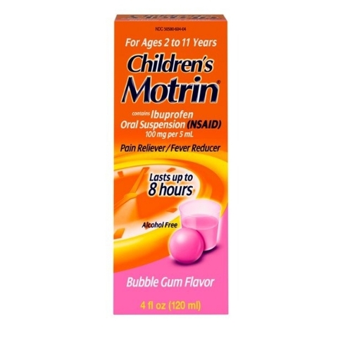 Siro giảm đau hạ sốt dành cho trẻ em từ 2-11 tuổi children's pain reliever / fever reducer oral suspension medicine, bubble gum flavor