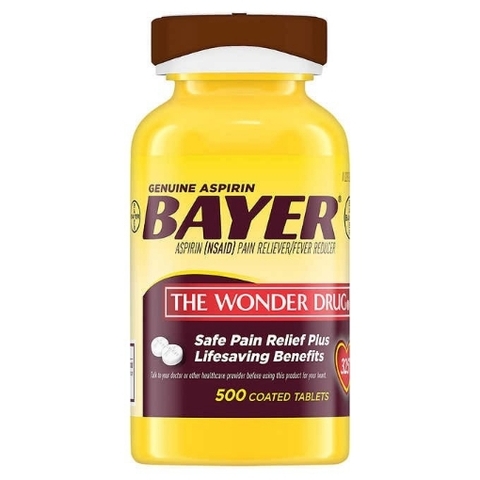 Thuốc giảm đau bayer genuine aspirin the wonder drug 325 mg
