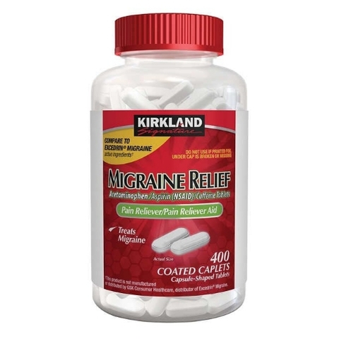 Thuốc giảm đau nửa đầu kirkland signature migraine relief
