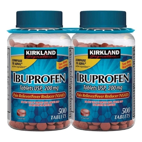 Thuốc giảm đau hạ sốt kirkland signature ibuprofen, 200 mg