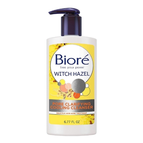 Sữa rửa mặt biore witch hazel facial cleanser, acne prone skin