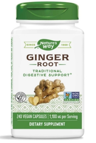 Viên uống hỗ trợ tiêu hóa tinh chất gừng nature's way ginger root traditional digestive support 1100 mg, 240 viên