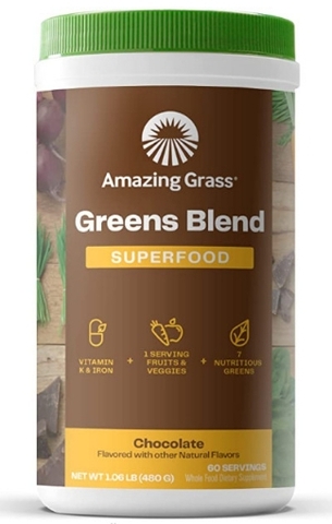Bột rau củ quả amazing grass greens blend superfood - chocolate