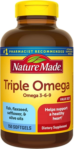 Viên uống bổ sung Omega 3-6-9 Nature Made Triple Omega