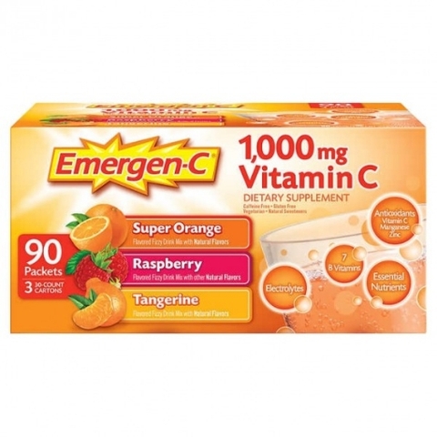 Bột hòa tan Vitamin C tổng hợp Emergen-C Vitamin C 1,000 mg