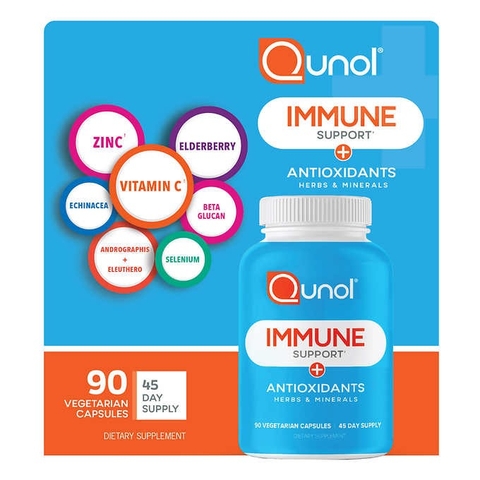 Viên uống hỗ trợ miễn dịch Qunol Immune Support Plus, 90 viên