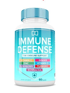 Viên uống hỗ trợ miễn dịch 7 trong 1 Dakota 7 in 1 Immune Support Booster Supplement with Elderberry