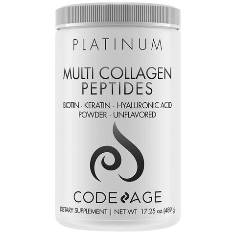 Bột collagen bổ sung vitamin và khoáng chất Codeage Platinum Multi Collagen Peptides Powder