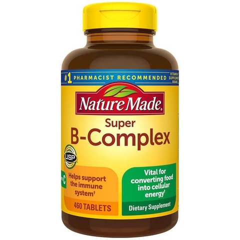 Viên uống bổ sung phức hợp Vitamin B Nature Made Super B-Complex , 460 viên