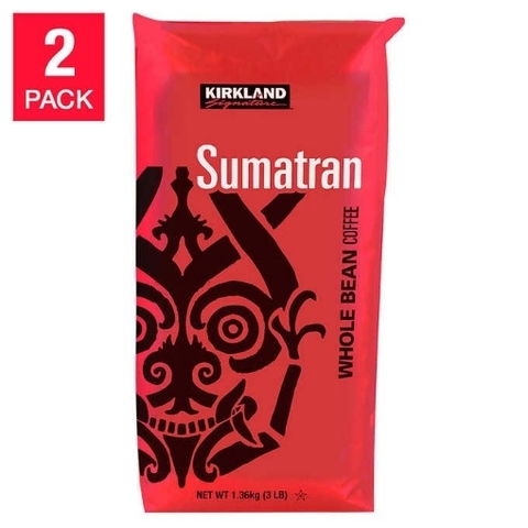 Cà phê nguyên hạt kirkland signature sumatran whole bean coffee