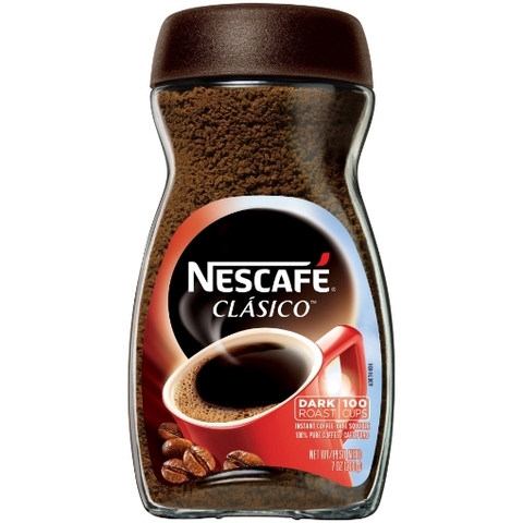 Cà phê hòa tan nescafé clasio instant coffee, dark roast 200g
