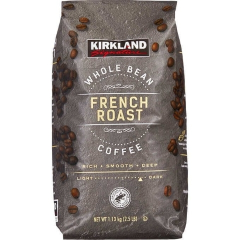Cà phê rang kiểu pháp nguyên hạt kirkland signature medium roats coffee