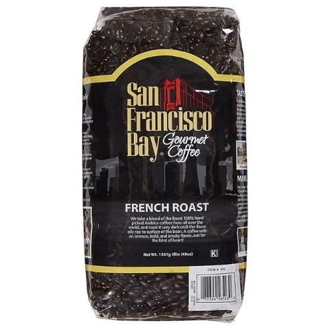Cà phê rang kiểu pháp nguyên hạt san francisco bay - french roast coffee - whole bean
