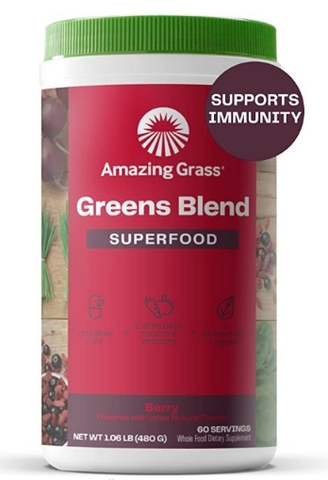 Bột rau củ quả amazing grass greens blend superfood - berry