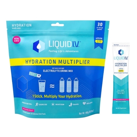 Bột điện giải hương chanh dây liquid i.v. hydration multiplier, passion fruit