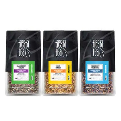 Trà thảo mộc, trà xanh dạng túi tiesta tea loose leaf tea, mỗi túi 16 oz, ( 3 pack )