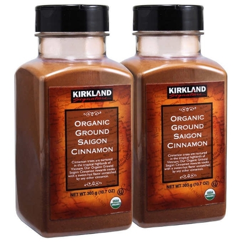 Bột quế sài gòn hữu cơ kirkland signature organic ground saigon cinnamon