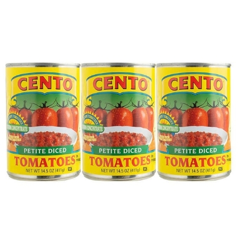 Hộp cà chua thái hạt lựu cento petite diced tomatoes