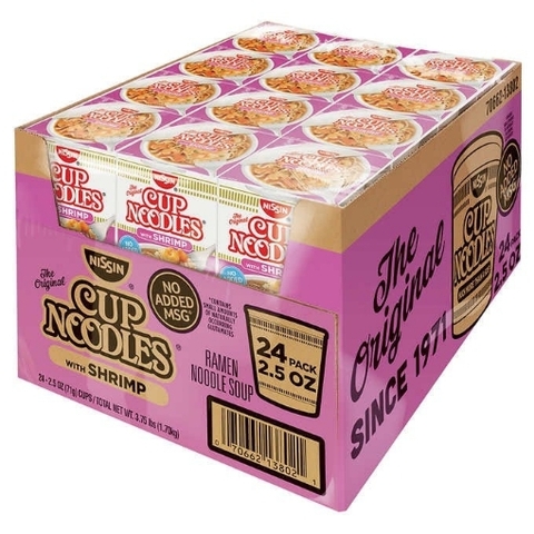 Mì ly vị tôm nissin cup noodles - shrimp