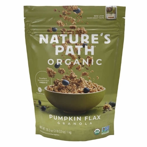 Ngũ cốc hữu cơ nature’s path organic pumpkin seed + flax granola