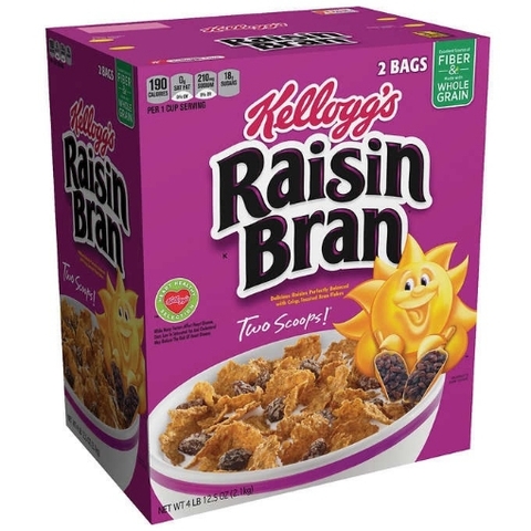 Ngũ cốc nho khô kellogg's raisin bran cereal