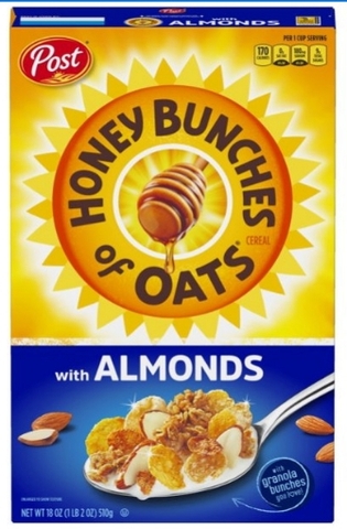 Ngũ cốc yến mạch hạnh nhân honey bunches of oats with almonds