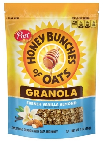 Ngũ cốc yến mạch vani hạnh nhân honey bunches of oats french vanilla granola