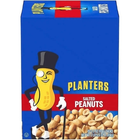 Đậu phộng rang muối planters peanuts - salted,2lb 5.5oz ~ 1.05kg