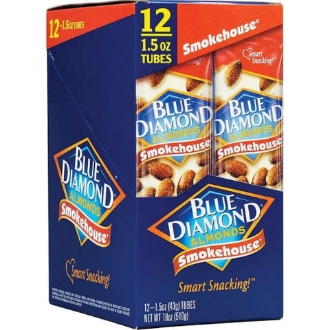Hạnh nhân hun khói blue diamond almonds, smokehouse 510g