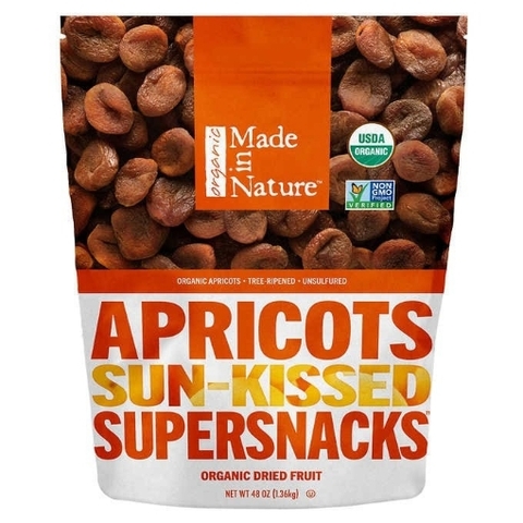 Quả mơ sấy khô hữu cơ made in nature organic dried apricots
