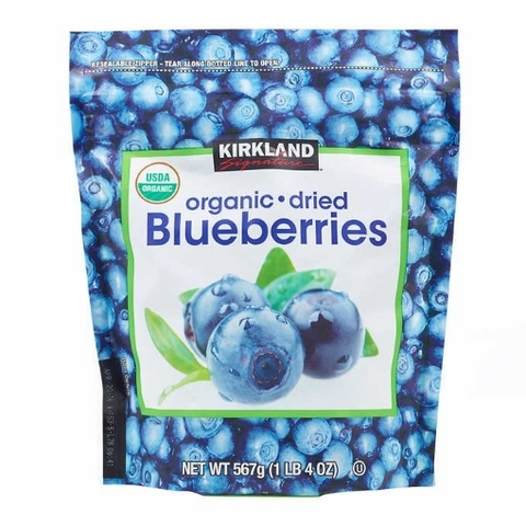 Việt quất sấy khô hữu cơ kirkland signature organic dried blueberries