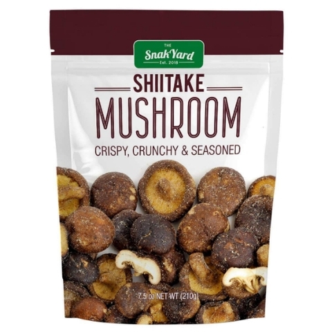 Nấm đông cô sấy giòn the snak yard est. 2018 shiitake mushrooms, 210g