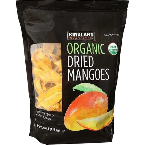 Xoài sấy khô hữu cơ kirkland signature organic dried mangoes