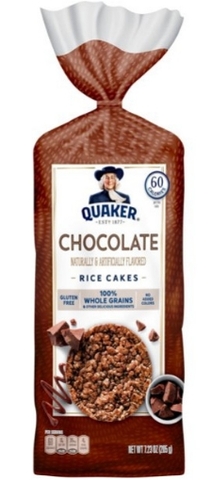 Bánh gạo sô cô la nguyên hạt caramel quaker rice cakes whole grain chocolate