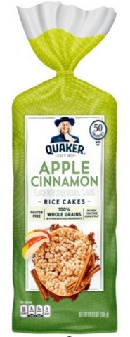 Bánh gạo vị táo quế quaker rice cakes apple cinnamon