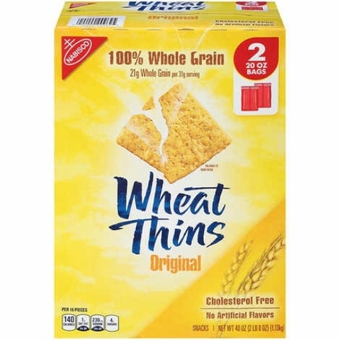 Bánh ngũ cốc lúa mì nguyên hạt wheat thins 100% whole grain crackers, original