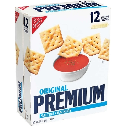Bánh quy giòn nguyên bản cao cấp premium saltine crackers, original