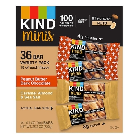 Bánh đậu hạt kind mini bars