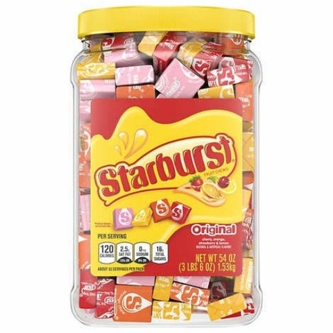 Kẹo nhai vị trái cây starburst fruit chews, original
