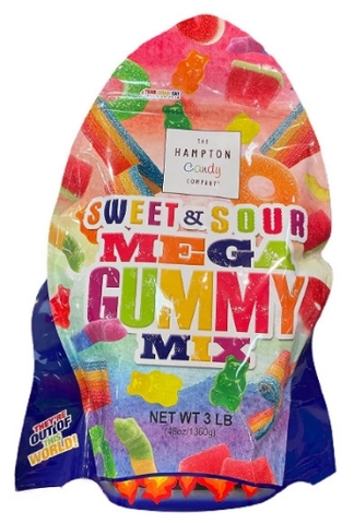 Kẹo dẻo chua ngọt thc the hampton candy company - sweet & sour mega gummy mix