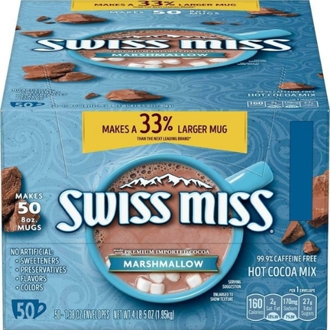 Hỗn hợp ca cao nóng - kẹo dẻo swiss miss marshmallow hot cocoa mix