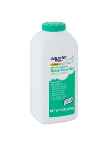 Phấn Đồ dùng cho Bé equate baby aloe vera and vitamin e hypoallergenic pure cornstarch baby powder, 15 oz